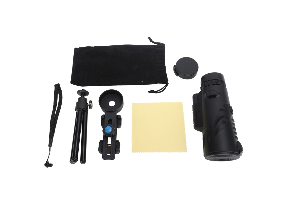 Monocular/prismático 50x60 Para Smartphone Con Alta Potencia Hd Para Observación De Aves Y Fotografía - Negro