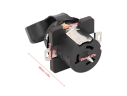 Omni-conector De Generador 50amp Ss2‑50r Hembra 3 Polos 4 Cables Con Cubierta Impermeable