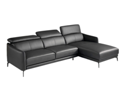 Sofá ANGEL CERDÁ S.L. 6041 (Negro - Madera, Poliuretano - 283 x 194 x  75/94 cm)