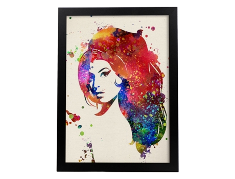 Lámina De La Famosa Amy Winehouse En Estilo Explosión De Color . Poster Coleccción Músicos. Papel 250 Gr . Sin Marco