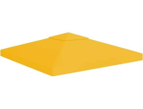 vidaXL Toldo de cenador 2 niveles 310 g/m² 3x3 m amarillo