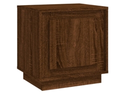 Mesita de Noche 44X35X45 Cm Derivados Madera Roble Marrón