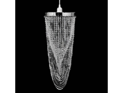 Candelabro Luminaria de Techo de Cristal 22 x 58 cm