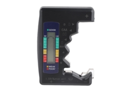 Medidor Digital Universal De Capacidad De Batería Para Pilas De Botón Cc Aa Aaa N 9v 1.5v - Negro