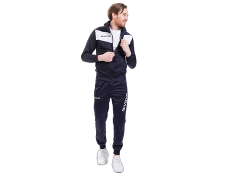 Chándale para Fitness GIVOVA Chándal Triacetato Visa Azul (S)
