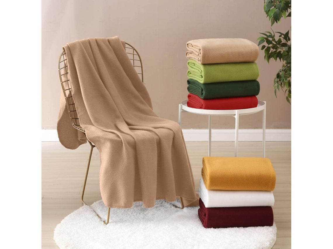 Manta Lisa Pequeña Rosa 120*150 Cm BOD HOME
