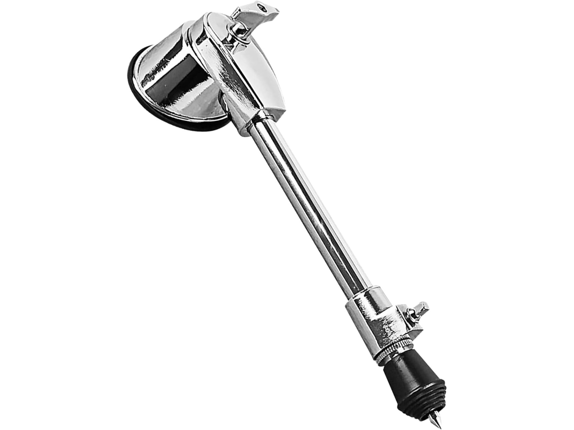 Soporte De Batería Y Estabilizador De Suelo De Metal Plateado, Accesorio De Pie Resistente Y Estable Para Percusión.