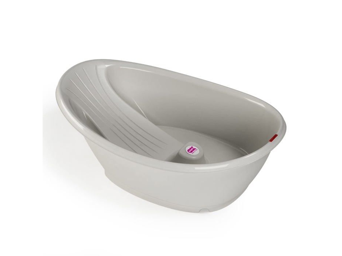 OKBABY Bañera 39232300 Bella la Acogedora Bañera para Bañar Recién Nacidos de 0 a 12 Meses Gris
