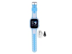 Ats-reloj Inteligente Para Niños Impermeable 4g Llamada Video Silicona Juego Diario Ee.uu. Azul