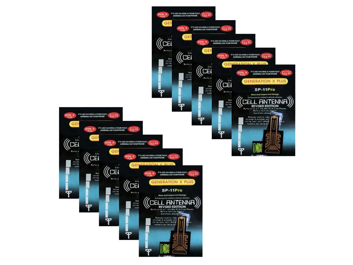 10 Pcs Amplificador De Sinal De Celular Adesivo Antena Interna Aprimorada Recepção Boosters