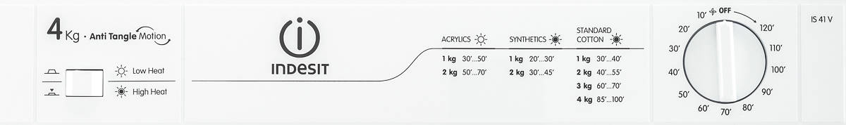 Secadora INDESIT IS 41 V (4 kg - Evacuación - Blanco)