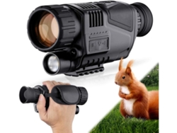 Monóculo De Visão Noturna Digital 5x40 Para Dia E Noite Óculos De Visão Noturna Com Câmera Infravermelha Hd Com Cartão 8g Tf Para Caça Saisiyiky
