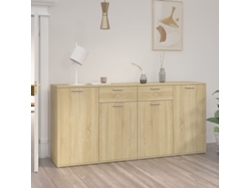 Lovely Home Aparador 160X36X75 Cm Contrachapado Color Roble Sonoma