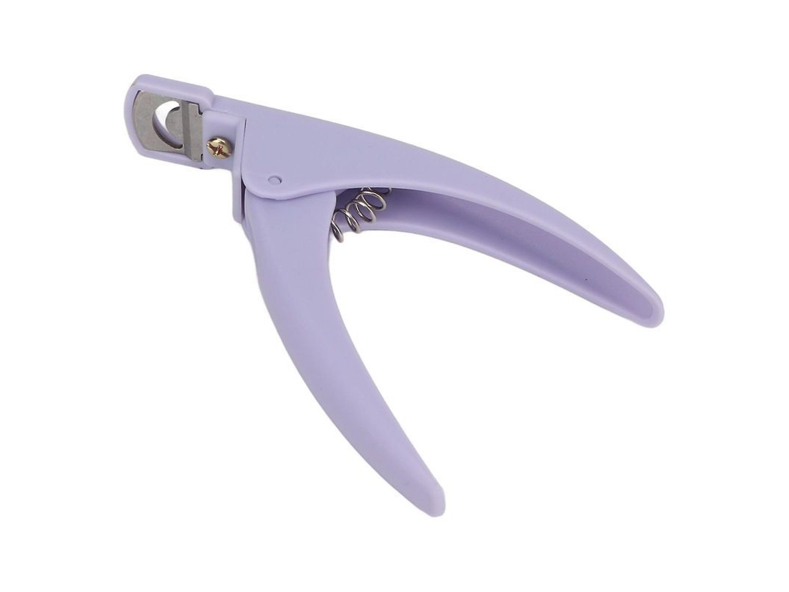 Tijeras De Uñas Artísticas Para Cortar Puntas De Uñas Postizas Caseras Con Soporte Resistente Y Práctico - Morado
