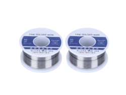 2 Peças De Fio De Solda 0.8mm Com Núcleo De Estanho E Colofônia Para Soldagem Elétrica 100g