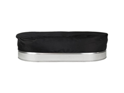 KOFIHETY Cubierta para Piscina de Inmersión 4FT 6/8FT Oval Metal Impermeable Resistente para Piscina Redonda de Granja Baño de Hielo al Aire Libre Bañera