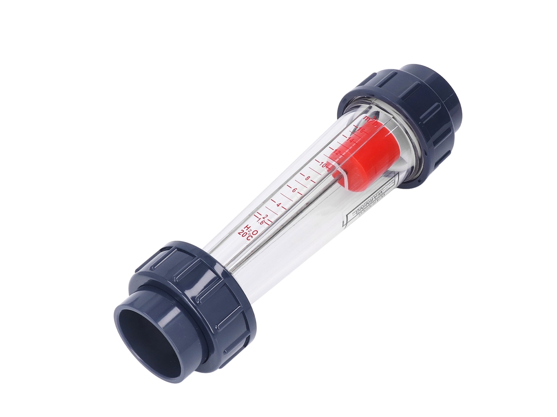 Caudalímetro Lzs-50d Con Tubo De Plástico Y Flotador De Abs Para Medición De 1,6 A 16 M³/h