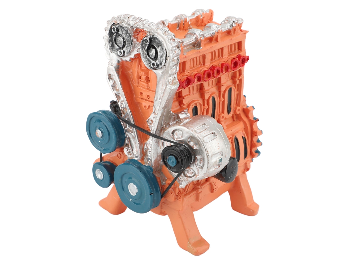 Modelo de motor de resina de 8 cilindros para decoración.