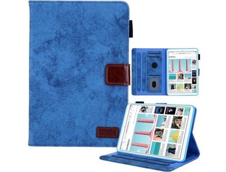 Carcasa Tablet iPad Mini 6 2021 HFS-HOUSE Textura de Tela Azul