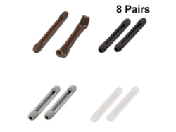 8 pares de ganchos de silicona para gafas, antideslizantes, para un ajuste cómodo y seguro, Rosewell
