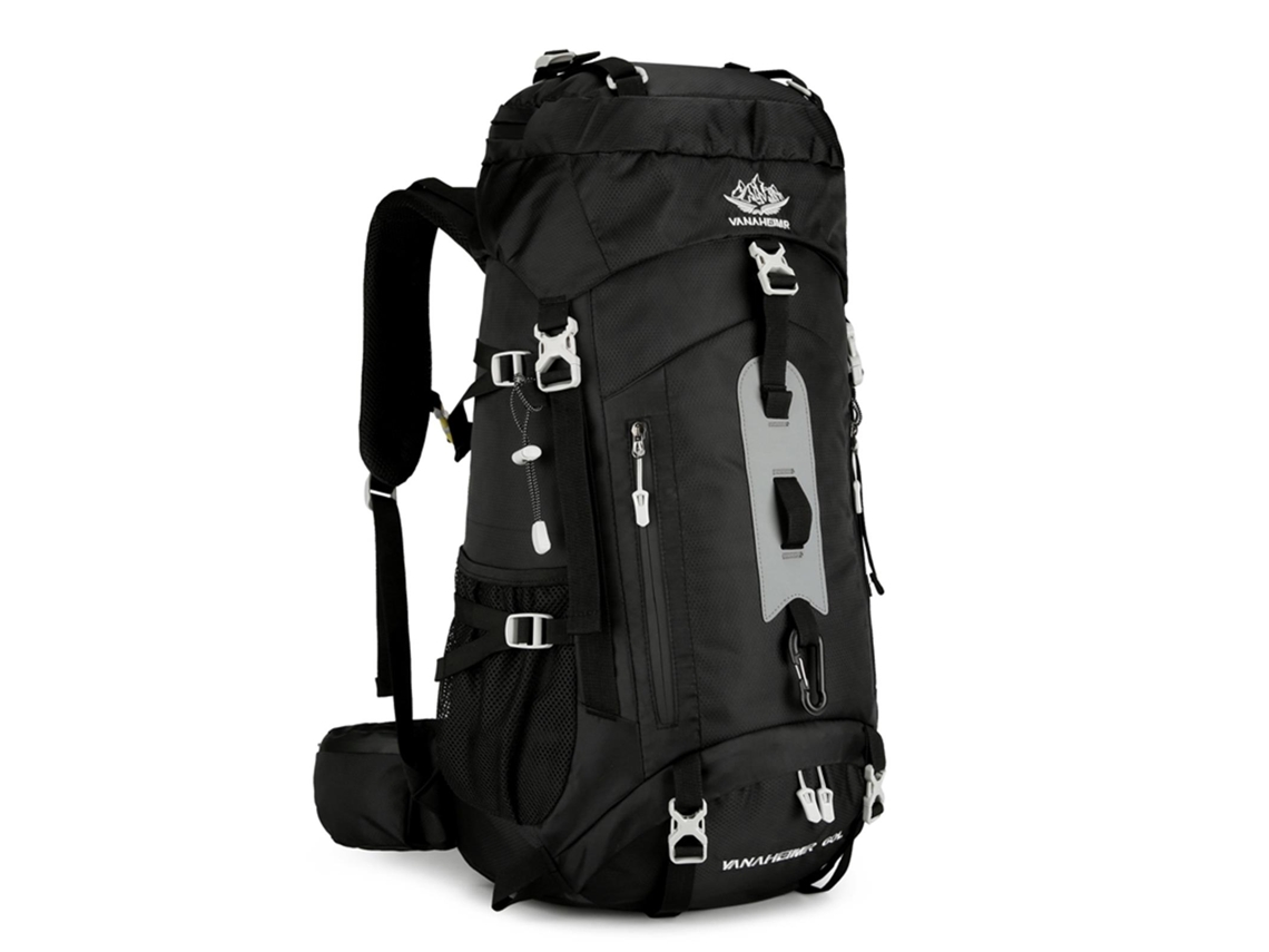 Mochila De Montaña Impermeable De 60 Litros Con Funda Para La Lluvia, Ideal Para Acampar Y Practicar Senderismo Al Aire Libre.