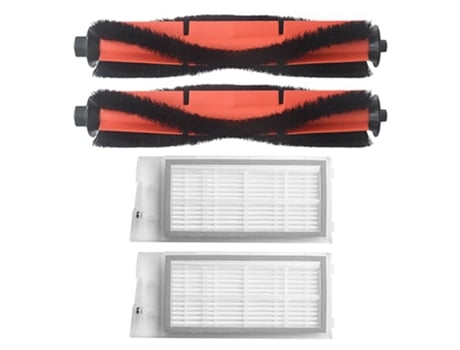 Accesorios de repuesto para Robot aspirador Roidmi Eve Plus, cepillo rodante, adaptador de filtro Hepa, 4 piezas