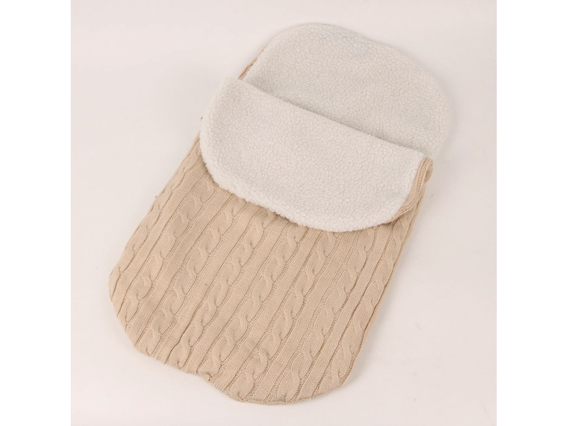 Saco De Dormir Para Bebé Nuevo Con Forro Polar, Confeccionado En Lana, De Punto Grueso Y Cálido, Ideal Para Niños, Educativo Y Duradero.