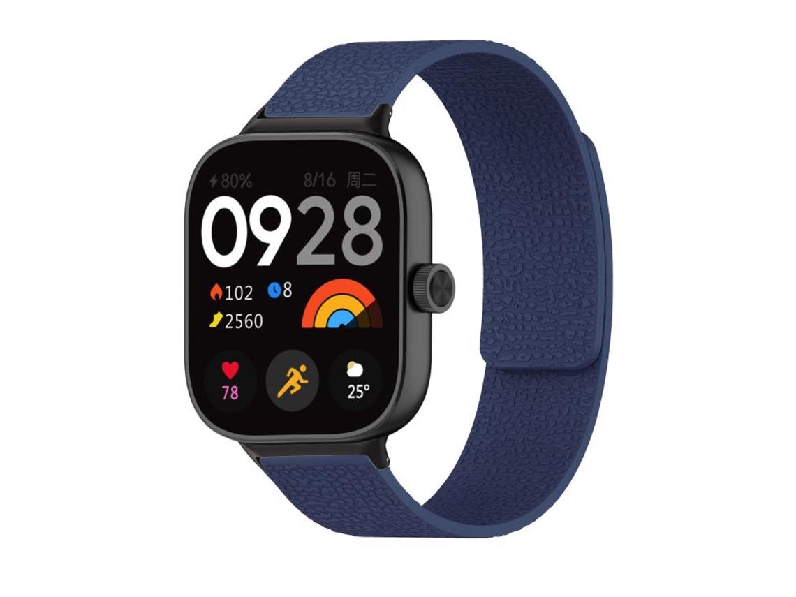 Pulseira Para Redmi Watch 6 / 5 / 4 - Silicone Macio Magnético - Textura De Lichia