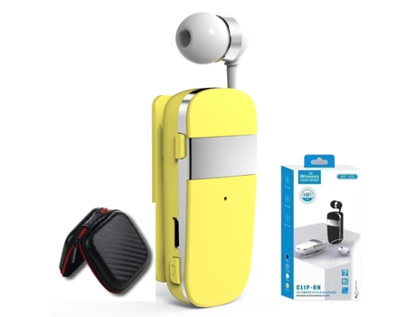 K55 Auriculares Bluetooth 5.2 con Cable Clipe Inalámbrico en Chamada de Auriculares Lembrar Vibración Business Headset Handsfree Earbuds