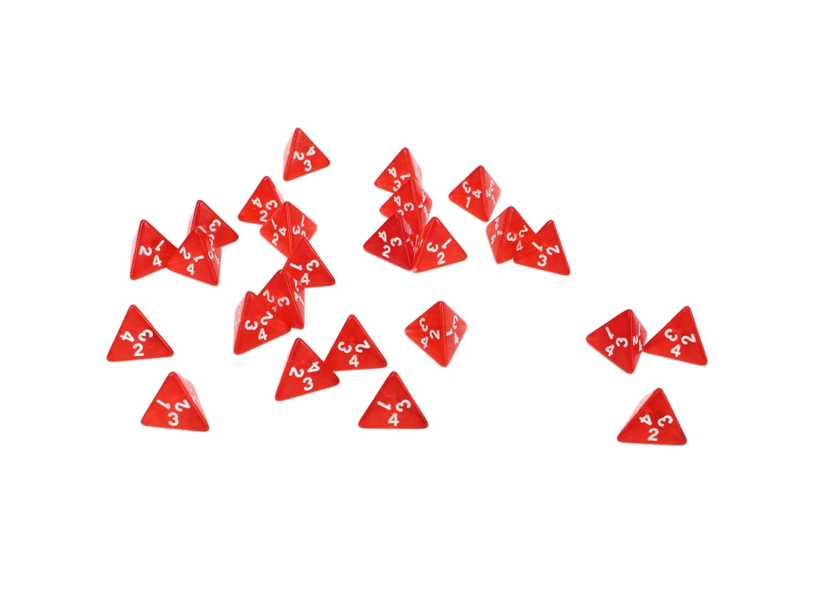 25 Dados Digitales Triangulares Transparentes Para La Enseñanza Y Juegos Educativos Interactivos.