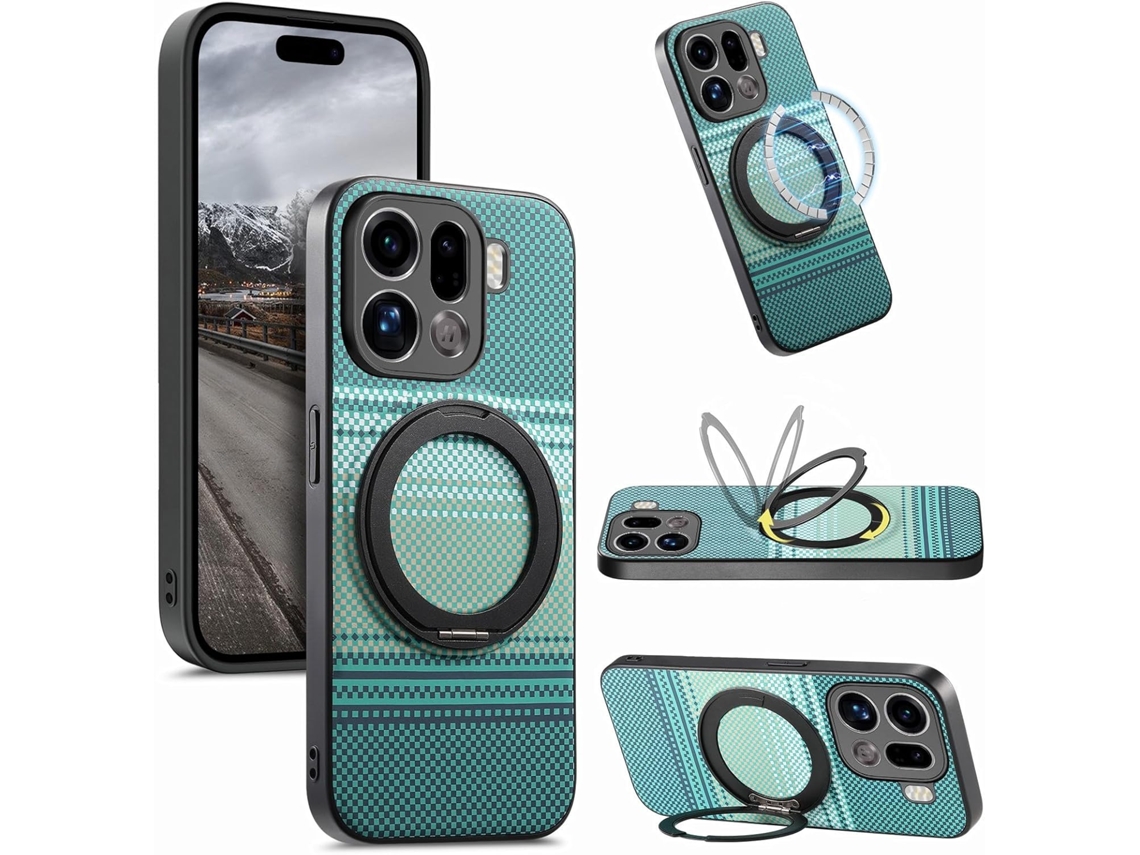 Funda Para Oppo Find X9 Pro, Piel Sintética Ultrafina, Carga Inalámbrica Magnética, Borde De Tpu Suave.