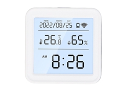 Detector De Temperatura E Humedad Wifi Com Tela Lcd Controle App Termômetro Higrômetro Para Porão E Quarto De Bebê