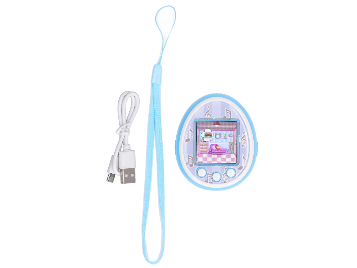 Mascota Digital Virtual Con Pantalla Hd Juego Interactivo Chat Reloj Maquina De Juego Mascota Electrónica Azul Claro