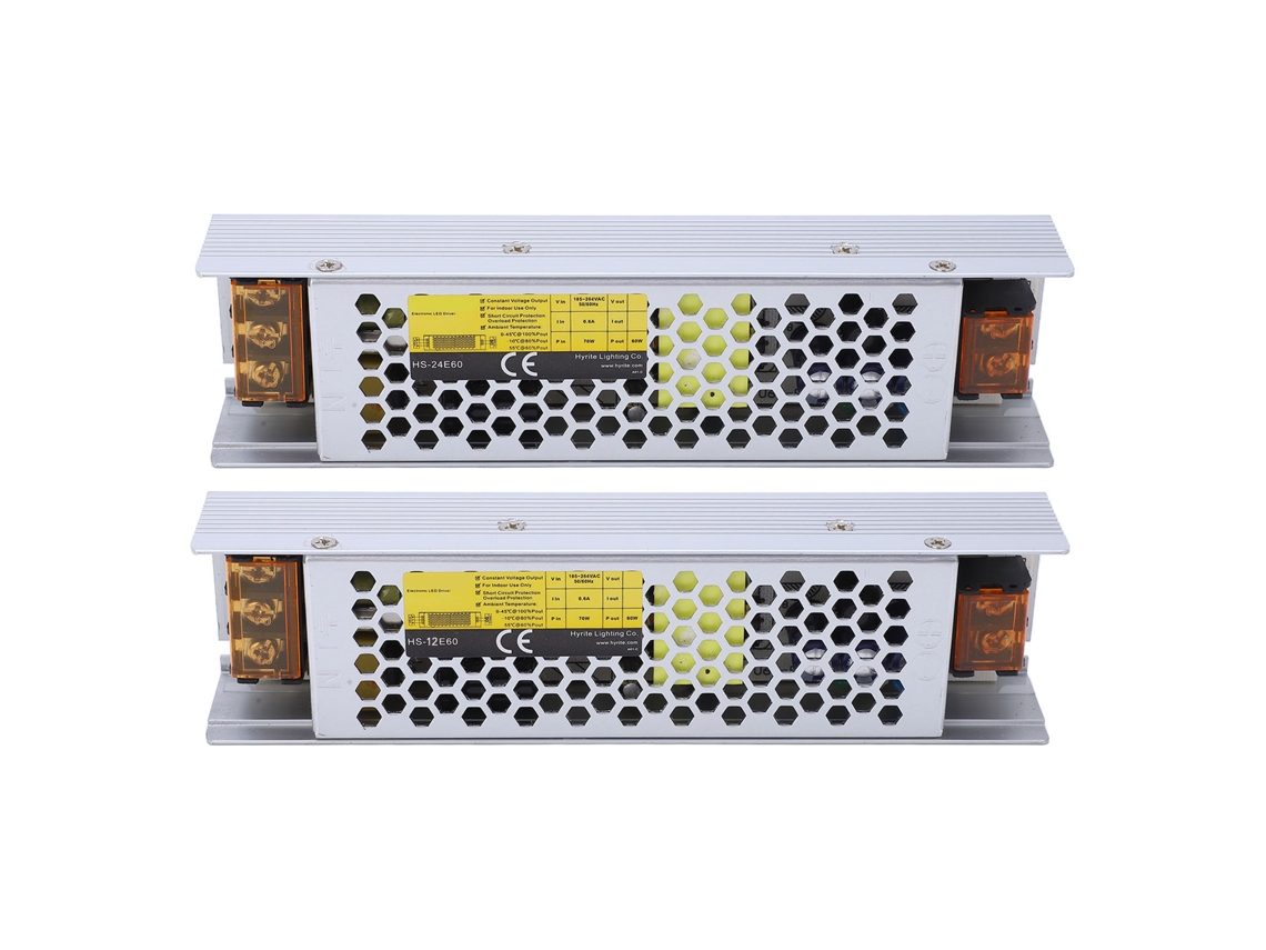 Fuente De Alimentación Led De 60 W, 12 V, 5 A Con Convertidor, Regulador Y Adaptador Para Tiras De Luces Con Protecciones De Seguridad.