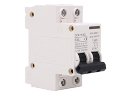 Omni-interruptor De Circuito Miniatura Ac Dc 63a 2p Para Panel Solar 400v Din Rail Retardante De Llama
