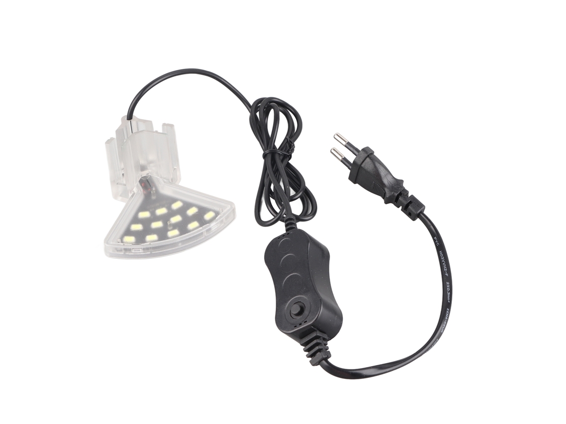 Lámpara LED para acuario de 5 W con dos filas y pinzas