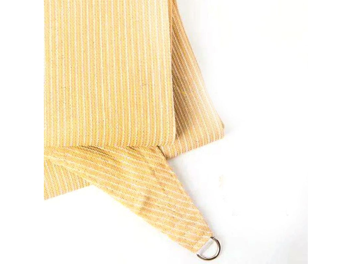 Toldo triangular beige UV 79x79x79 pulgadas