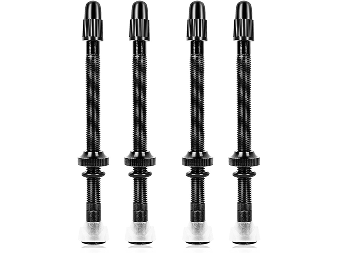4 Válvulas Presta Tubeless Para Bicicletas, 80 Mm, Aleación De Aluminio, Con Herramienta De Extracción.