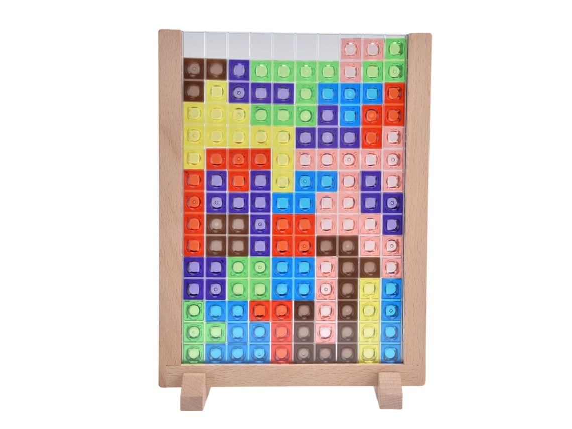 Ats-bloques De Rompecabezas De Madera Coloridos Para Niños, Juguete Educatsivo Interactivo, Juego De Mesa, Regalo