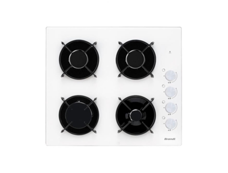 Placa de gas 60cm 4 fuegos blanco BPG3400W - BRANDT