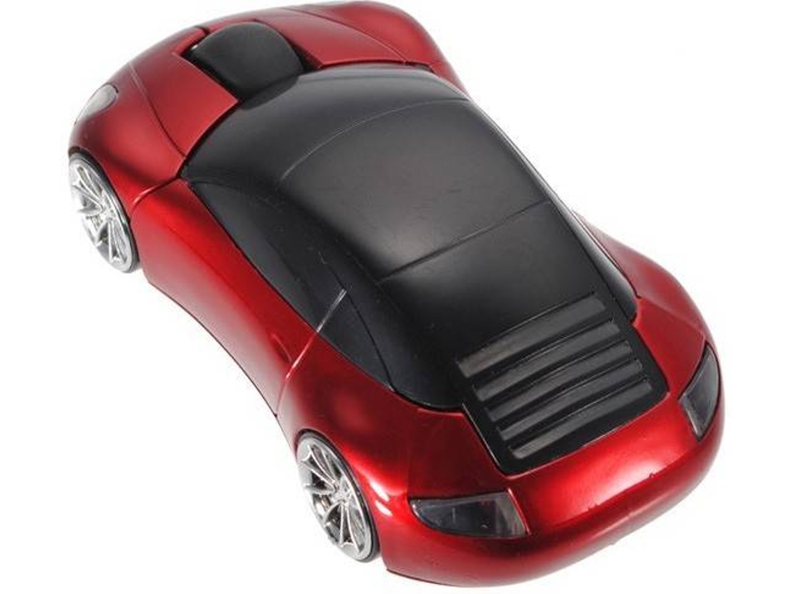 Ratón GETEK 010 (Inalámbrico - 1000 dpi - Rojo)