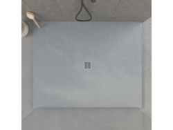 Base de ducha de pizarra, centro gris, 140x110 cm RC
