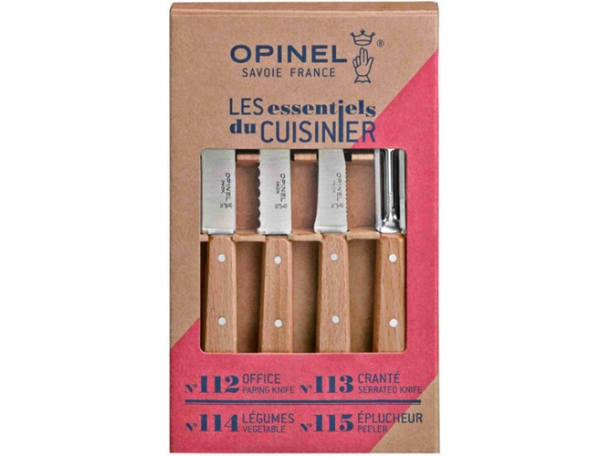 Cuchillo OPINEL Esenciales 4 Cuchillos Pequeñas