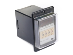 Relé temporizador con pantalla LED digital multifuncional, 24 V CC/110 V CA