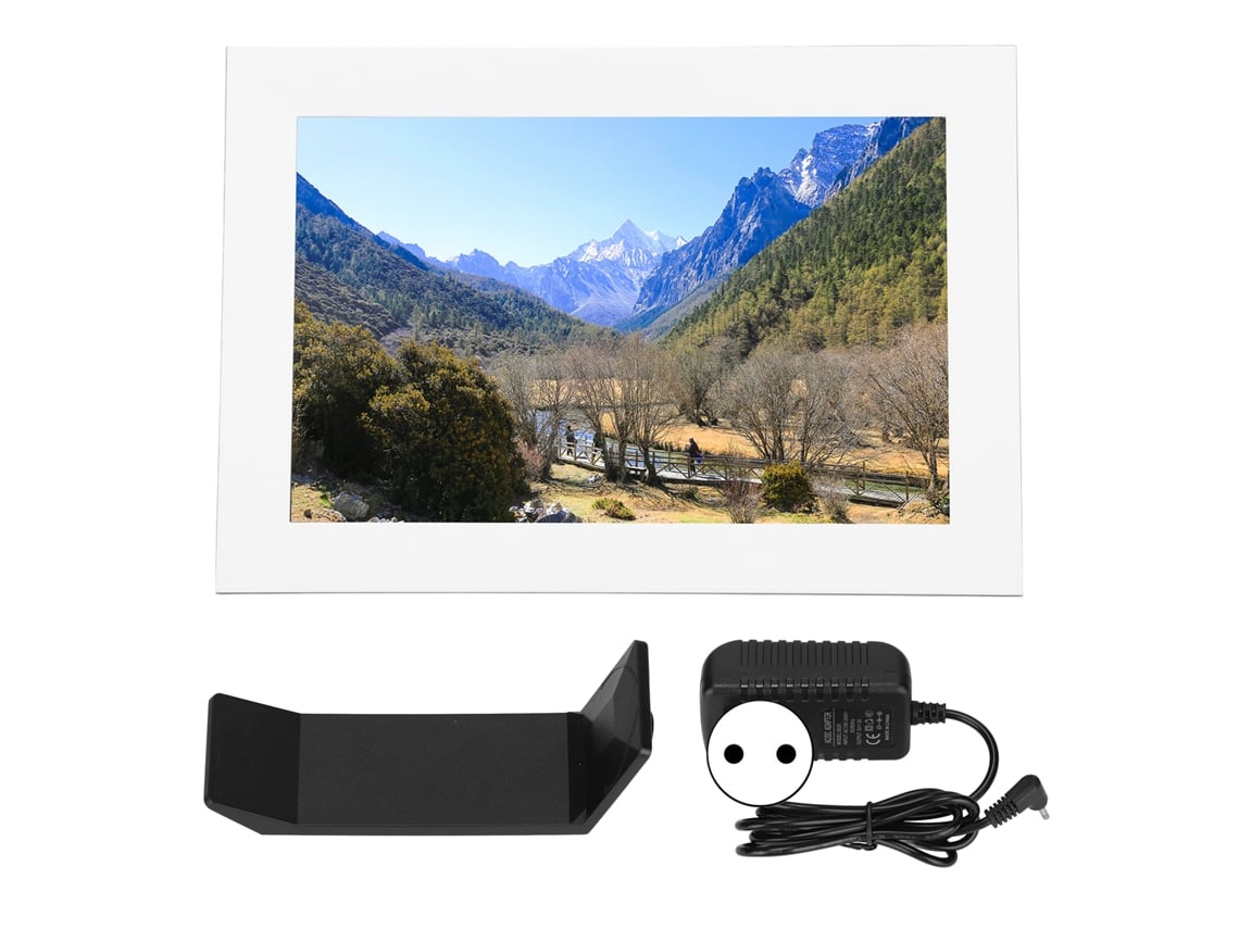 Marco De Fotos Digital De 10,1 Pulgadas Con Pantalla Táctil, Compatible Con Aplicaciones, Wi-fi Y Rotación Automática.
