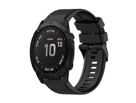 Correa Smartwatch Para Garmin Fenix 6X Pro 26Mm Negra VENISYMLIS