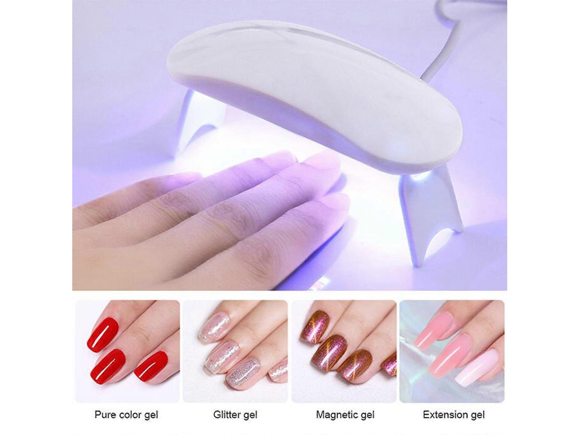 Lámpara de fototerapia para uñas de 6 W con sensor inteligente. Minimáquina de fototerapia para uñas. Ly Ebike.
