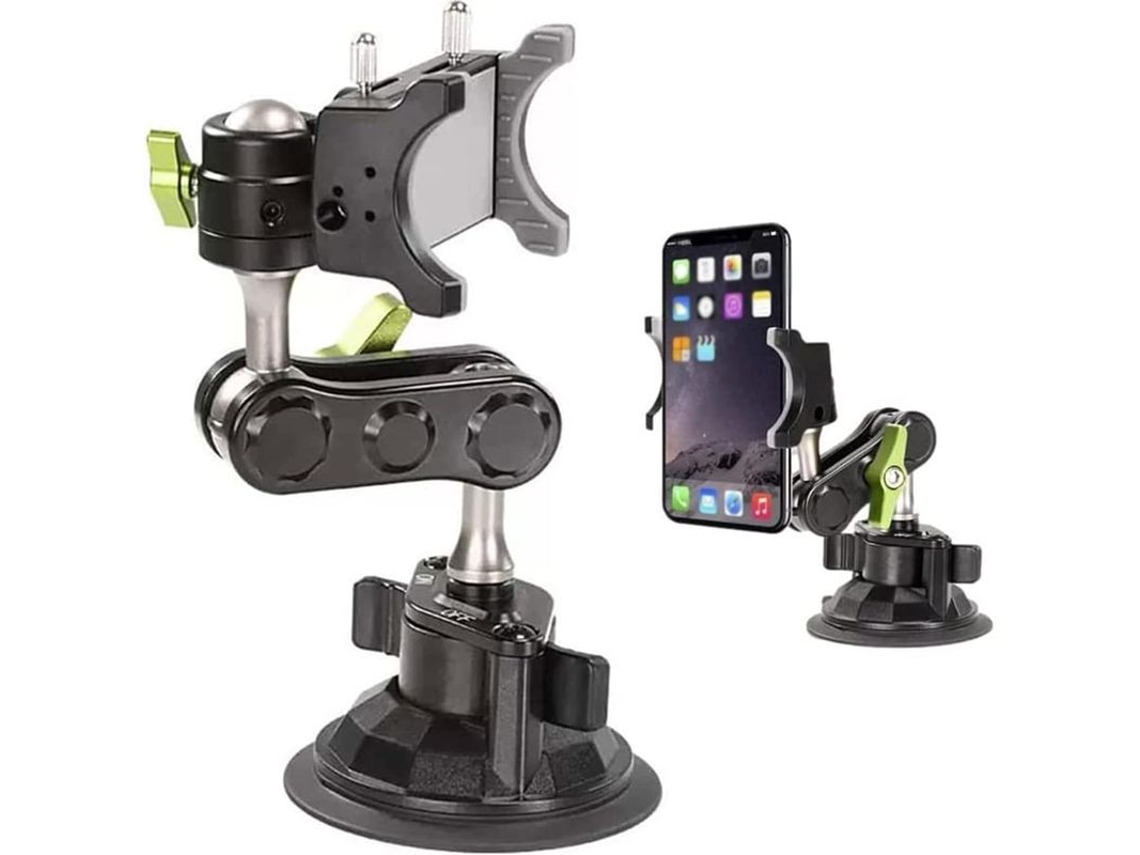 Soporte Universal Giratorio De 360° Para Teléfono Móvil De Coche, Para Salpicadero Y Parabrisas (rmc)