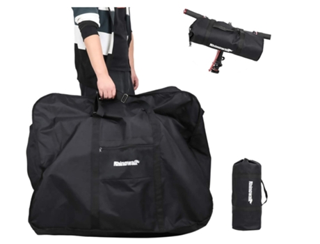 Bolsa para guardar bicicletas Bolsa de transporte plegable para bicicletas con bolsa negra BISBISOUS