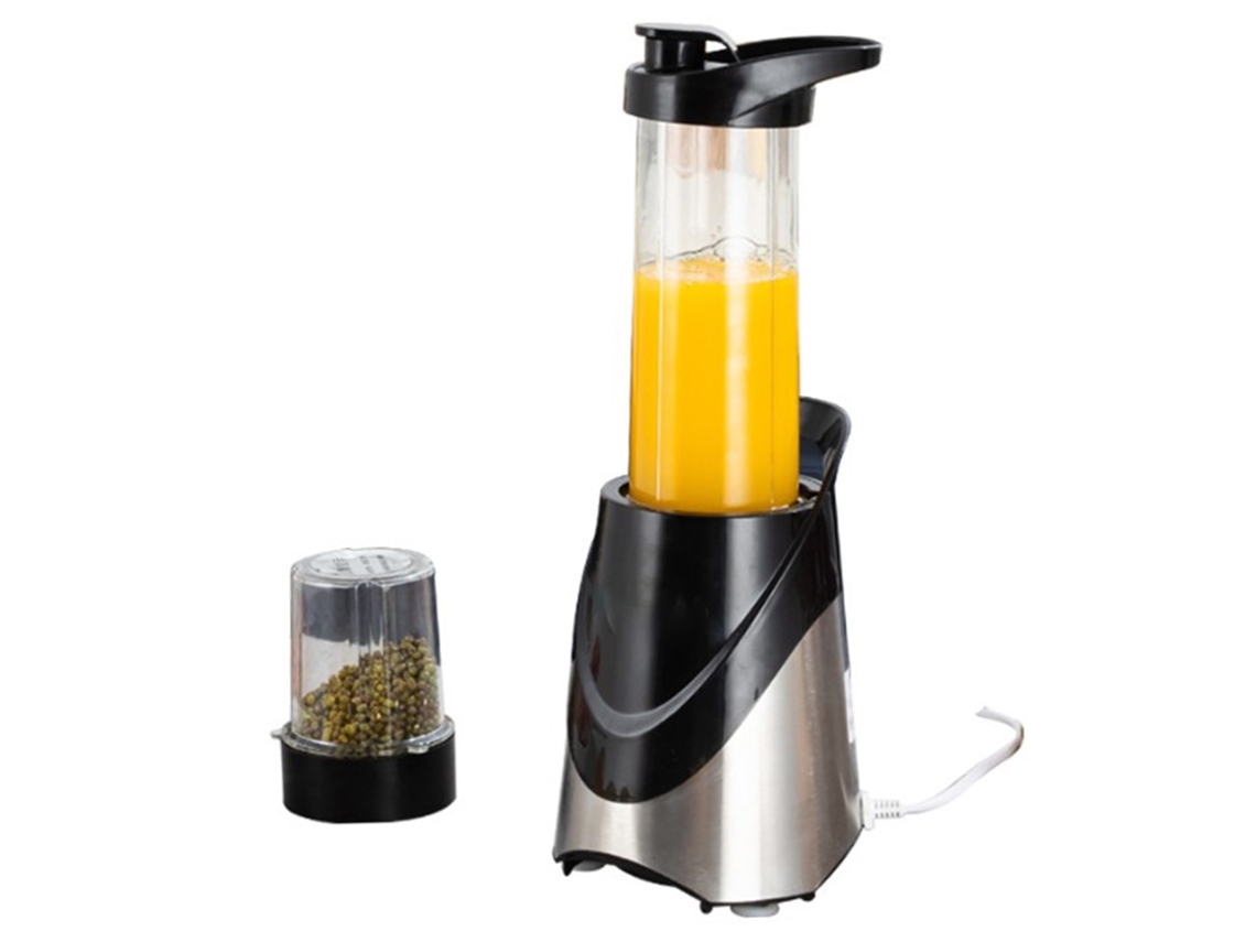 MEOIRUERY Exprimidor Eléctrico de Cítricos 500ML en Plástico Alimentario con Base Antideslizante para Hogar Bar Cafetería EU Plug 220V
